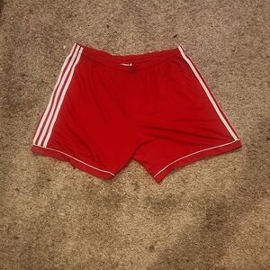 adidas Red Men's Athletic Shorts